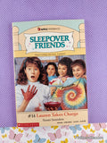 Vintage 1989 Sleepover Friends #14: Lauren Takes Charge Scholastic Softcover, Like New