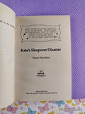 Vintage 1989 1st Printing Sleepover Friends #12: Kate's Sleepover Disaster Scholastic Softcover, Like New