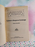 Vintage 1989 1st Printing Sleepover Friends #10: Lauren's Sleepover Exchange Scholastic Softcover