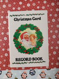 Vintage Woolworth Co. Christmas Card Record Book Hardcover, Like New