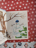 Vintage 1988 The Christmas Snowman Junior Elf Miniature Hardcover