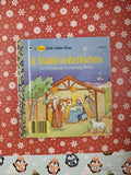 Vintage 1989 A Stable in Bethlehem First Little Golden Book Miniature Hardcover