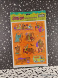 Vintage Halloween Stickers Scooby-Doo! Trick or Treat Hallmark SEALED Pack/4 Sheets
