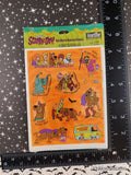 Vintage Halloween Stickers Scooby-Doo! Trick or Treat Hallmark SEALED Pack/4 Sheets