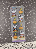 Vintage Halloween Stickers Peanuts Snoopy & Woodstock Stickeroni SEALED Pack/1 Sheet