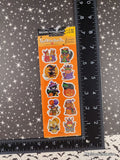 Vintage Halloween Stickers Cute Lil' Animals Stickety-Doo-Da SEALED Pack/2 Sheets