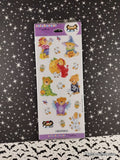 Vintage Halloween Stickers Cute Lil' Teddy Bears Stickeroni SEALED Pack/2 Sheets