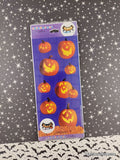 Vintage Halloween Stickers Silly Pumpkins Jack-o-Lanterns Stickeroni SEALED Pack/2 Sheets