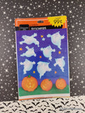 Vintage Halloween Stickers Ghosts & Pumpkins Ambassador SEALED Pack/4 Sheets