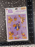 Vintage Halloween Stickers Winnie the Pooh Trick or Treat Hallmark SEALED Pack/4 Sheets