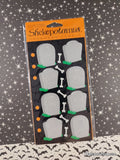 Vintage Halloween Stickers R.I.P. Gravestones Stickopotamus SEALED Pack/1 Sheet