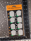 Vintage Halloween Stickers R.I.P. Gravestones Stickopotamus SEALED Pack/1 Sheet