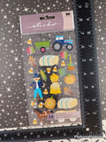 Vintage Fall Stickers Autumn Hayride Harvest Stickopotamus SEALED Pack/1 Sheet