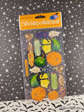 Vintage Fall Stickers Autumn Vegetables Harvest Stickopotamus SEALED Pack/1 Sheet