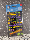 Vintage 2006 Halloween Stickers Spooky Captions Mrs. Grossman's SEALED Pack/3 Sheets