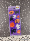 Vintage Halloween Stickers Cute Black Cats Stickeroni SEALED Pack/2 Sheets