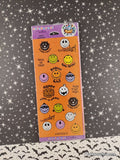Vintage Halloween Stickers Spooky Rewards Stickeroni SEALED Pack/8 Sheets