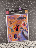 Vintage Disney Villains Stickers Hallmark SEALED Pack/4 Full Sheets