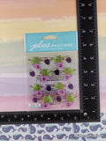 Jolee's Boutique SPARKLY Wine Glass & Grapes Repeats 3-Dimensional Sticker Pack, New/Sealed