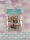Jolee's Boutique SPARKLY Champagne Flutes & Cocktails 3-Dimensional Sticker Pack, New/Sealed