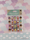 Jolee's Boutique GLITTERY Ice Cream Repeats 3-Dimensional Sticker Pack, New/Sealed