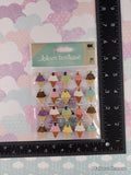 Jolee's Boutique GLITTERY Ice Cream Repeats 3-Dimensional Sticker Pack, New/Sealed