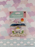 Jolee's Boutique SPARKLY Beach Leisure 3-Dimensional Sticker Pack, New/Sealed
