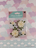 Jolee's Boutique Vanilla Flowers 3-Dimensional Sticker Pack, New/Sealed