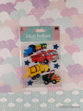 Jolee's Boutique Trucks and Trains 3-Dimensional Sticker Pack, New/Sealed