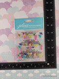 Jolee's Boutique GLITTERY Drink Repeats 3-Dimensional Sticker Pack, New/Sealed