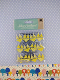Jolee's Boutique GLITTERY Yellow Bikinis Repeats 3-Dimensional Sticker Pack, New/Sealed