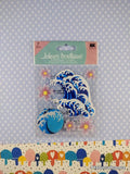 Jolee's Boutique GLITTERY Hibiscus and Waves 3-Dimensional Sticker Pack, New/Sealed