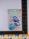 Jolee's Boutique GLITTERY Hibiscus and Waves 3-Dimensional Sticker Pack, New/Sealed