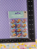 Jolee's Boutique GLITTERY Coconut Drink Repeats 3-Dimensional Sticker Pack, New/Sealed