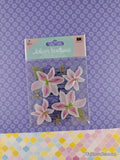 Jolee's Boutique Pink Flowers 3-Dimensional Sticker Pack, New/Sealed