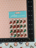Jolee's Boutique SPARKLY Christmas Stocking Repeats 3-Dimensional Sticker Pack, New/Sealed