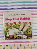 Vintage 1980 Stop That Rabbit First-Start Easy Reader Miniature Softcover
