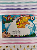 Vintage 1988 Whirly the Helicopter Baby Driver Book Miniature Board Book Hardcover