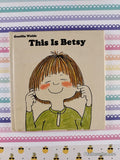 Vintage 1975 1st Edition This is Betsy by Gunilla Wolde Miniature Hardcover