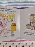 Vintage 1986 1st Printing Care Bear Cousins: Favorite Things Miniature Board Book Hardcover