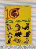 Vintage 1961 10 Little Animals Little Silver Book Softcover