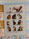 Vintage 1961 10 Little Animals Little Silver Book Softcover