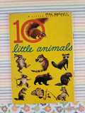 Vintage 1961 10 Little Animals Little Silver Book Softcover