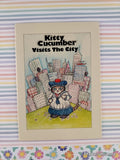 Vintage 1985 Kitty Cucumber Visits the City Illustrated Softcover Booklet, Like New