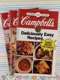 Vintage 1990's Campbell's Favorite All Time Recipes Spiralbound Softcovers Set/3, Like New