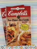 Vintage 1990's Campbell's Favorite All Time Recipes Spiralbound Softcovers Set/3, Like New