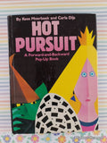 Vintage 1987 Hot Pursuit: A Forward-and-Backward Pop-Up Book Hardcover