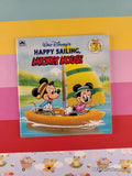 Vintage 1989 Happy Sailing, Mickey Mouse Golden Look-Look Miniature Softcover