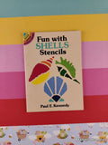 Vintage 1993 Fun with Shells Little Dover Books Miniature Stencils Softcover, Like New