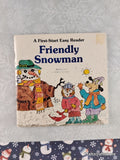Vintage 1980 Friendly Snowman First-Start Easy Reader Miniature Softcover